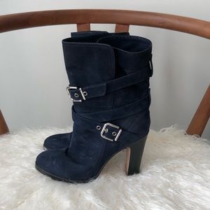 💥 GIANVITO ROSSI Suede Biker Boots 37